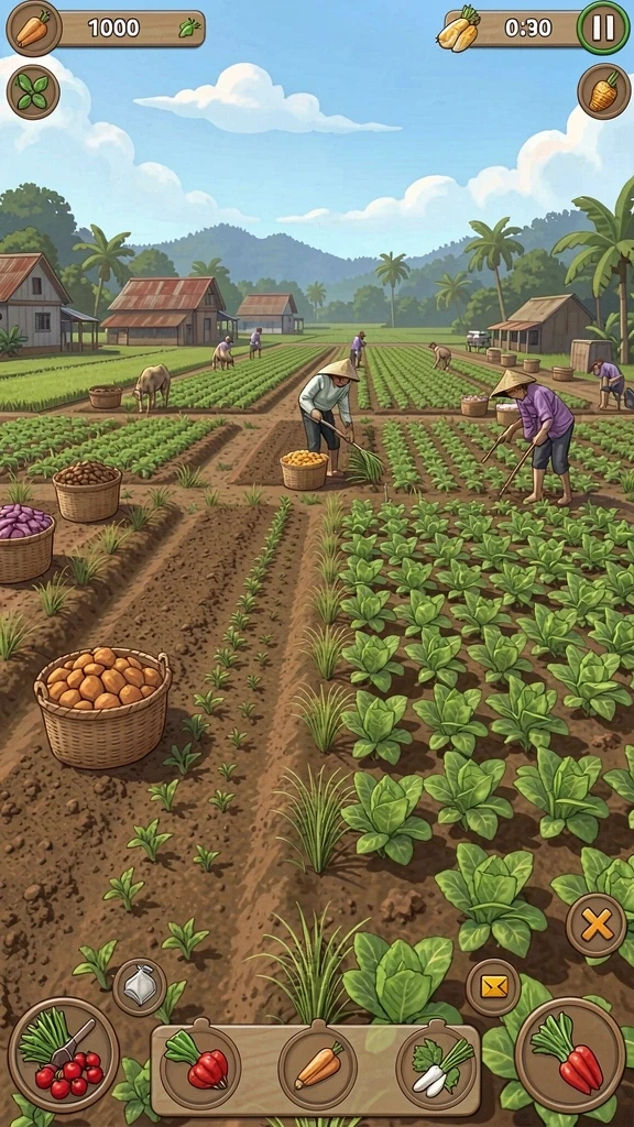 cemara777 - Tampilan awal yang menarik dengan karakter kustomisasi.