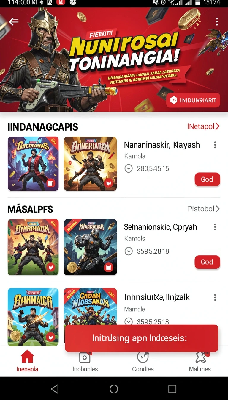 rajajuara - Tampilan antarmuka yang intuitif dan menarik.