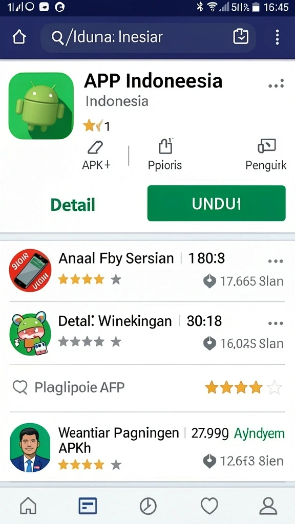 rp777 - Tampilan antarmuka yang user-friendly dan menarik.