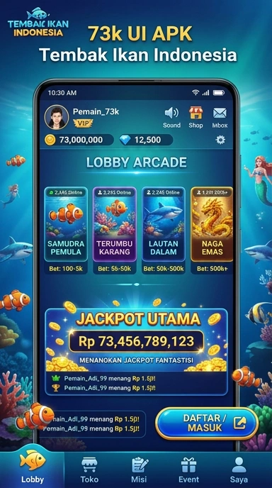 Layar utama 73k — antarmuka bersih setelah instalasi